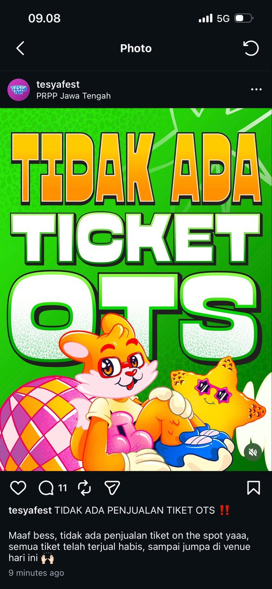 ezhareynendra's tweet photo. OTS gaada, sisa 2 tiket gelang cod prpp aja ya bes. Langsung PC bess

135/tiket ambil 2 langsung 130/tiket

#zonauang #tesyafest #konsersemarang
#perunggu https://t.co/Djo1XcBK9w