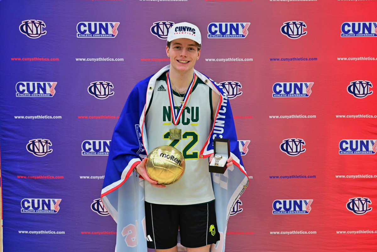 CUNYAC's tweet image. Top-Seeded @NJCUAthletics Claims 2026 CUNYAC Men's Volleyball Championship

NJCU's Alex Casais named Championship MVP

cunyathletics.com/news/2026/4/11…

#d3vb #TheCityPlaysHere #CUNYchamps