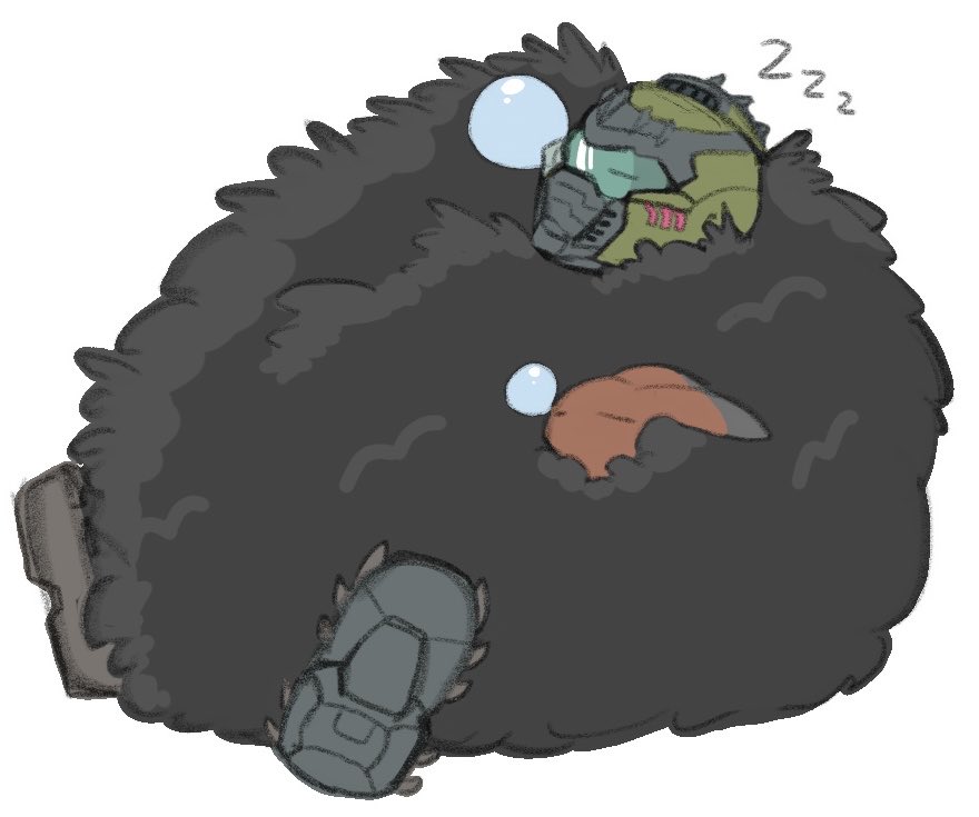 codesentimental's tweet photo. Fuzzyguy #doom #doomthedarkages #doomslayer #doomguy #daisy #bunny #fuzzy #fur #digitalart https://t.co/UmpiCFc6UK