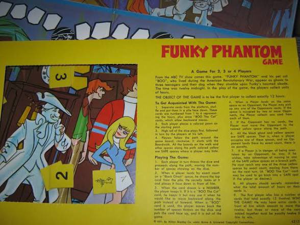 hauntorama's tweet image. The Funky Phantom is a board game produced in 1971 by the Milton Bradley Company, based on the animated series.
#BoardGames #HorrorFamily