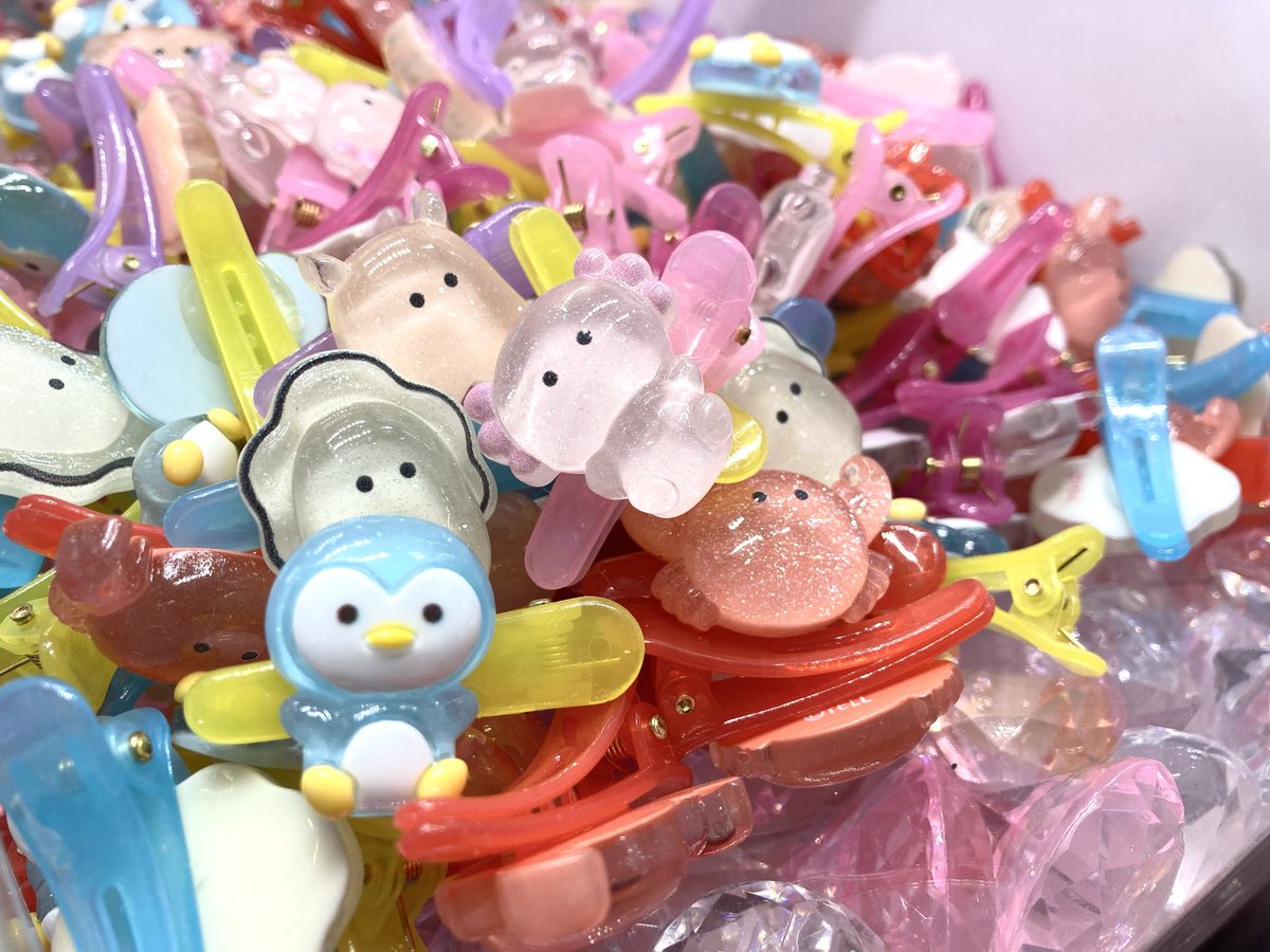 🗣景品入荷情報 『つぶらな瞳の仲間達ミニヘアクリップ』 入荷しており