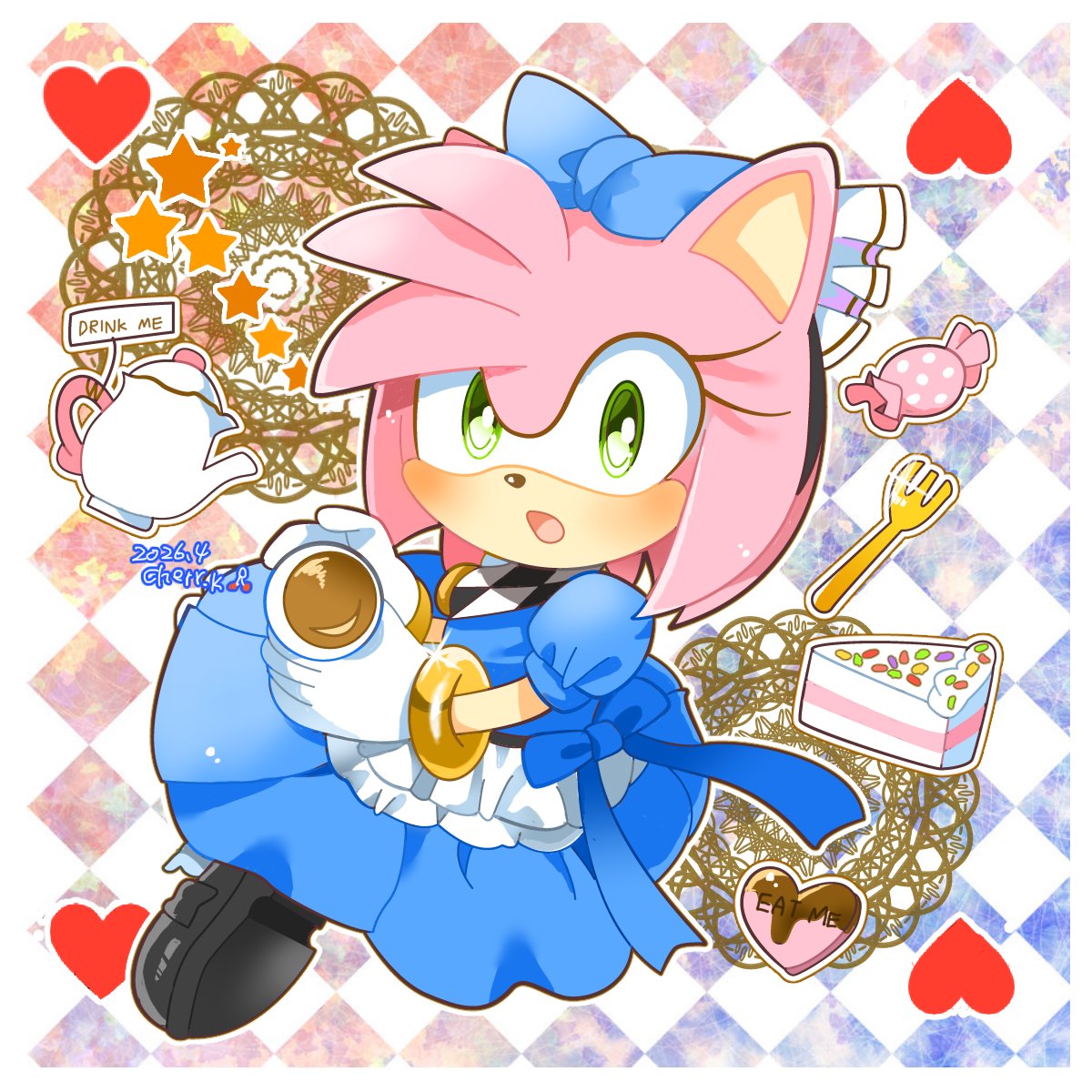 ソニックランブルパーティのアリスエミちゃん
何枚描いてもアリス絵は楽しい
#SonicTheHedgehog #ソニック #ソニックランブル