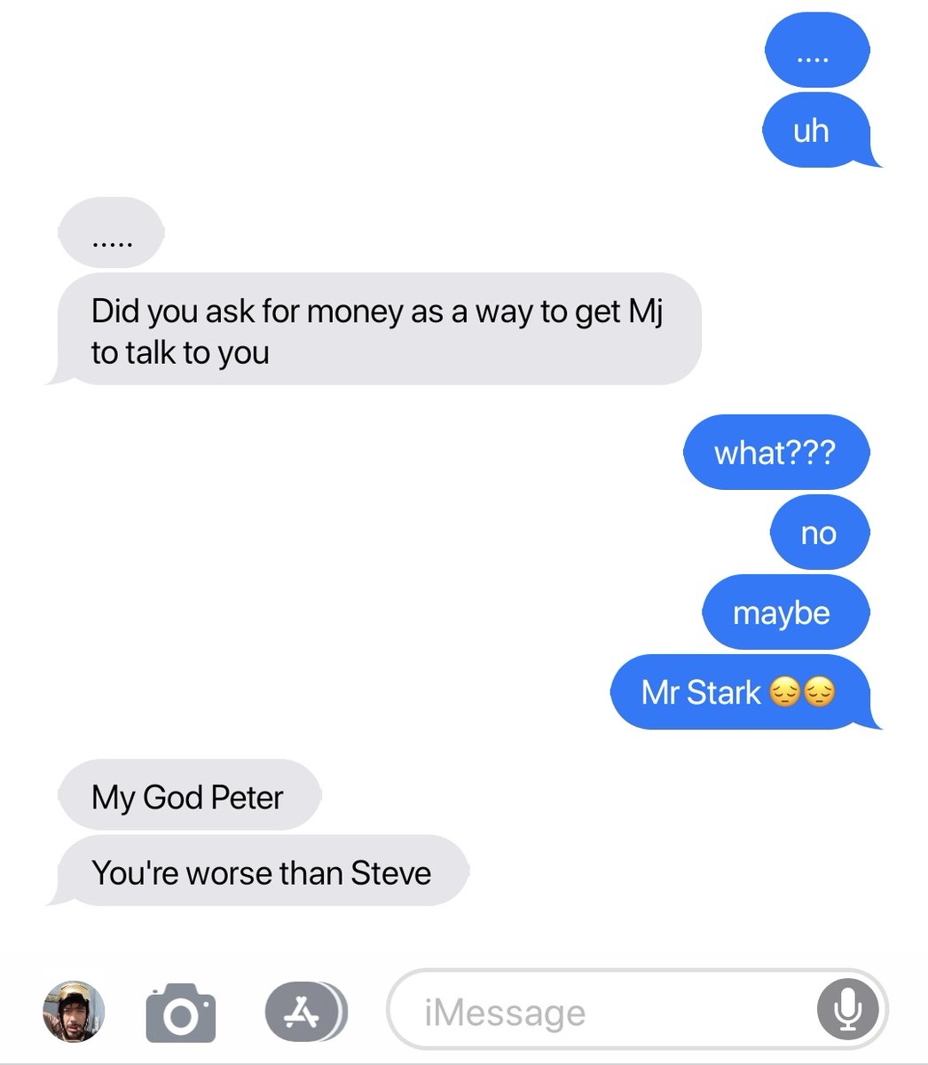 gayixis's tweet image. "why are you cosplaying as broke?" had to write something with this lol #stony parents #spideymbj #ironfamily