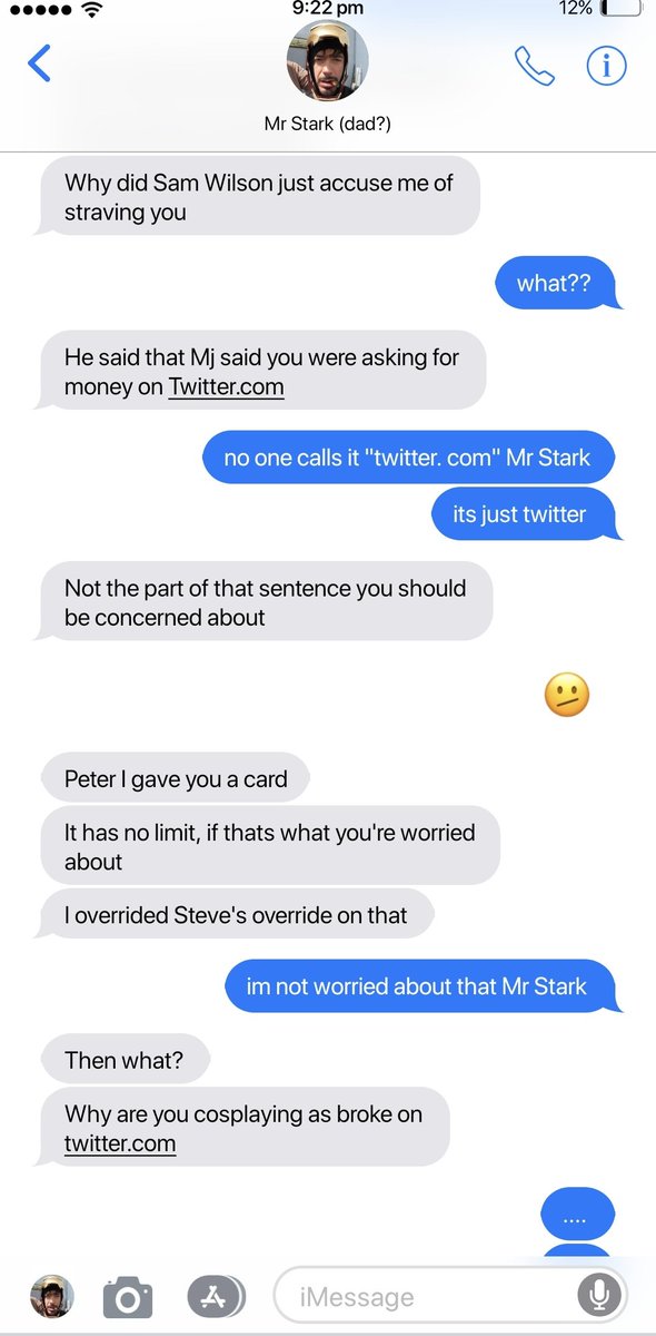 gayixis's tweet image. "why are you cosplaying as broke?" had to write something with this lol #stony parents #spideymbj #ironfamily