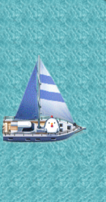 ペニーの船に乗せてもらいました。
🐺以上に役に立ちません。