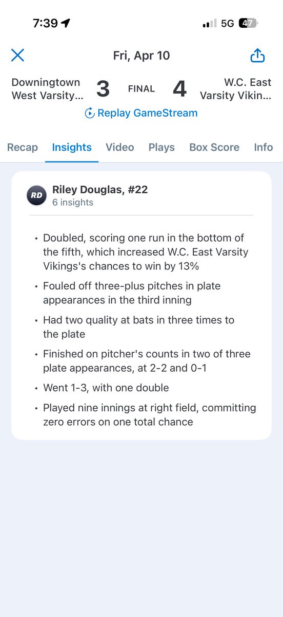 Riley Douglas tweet media