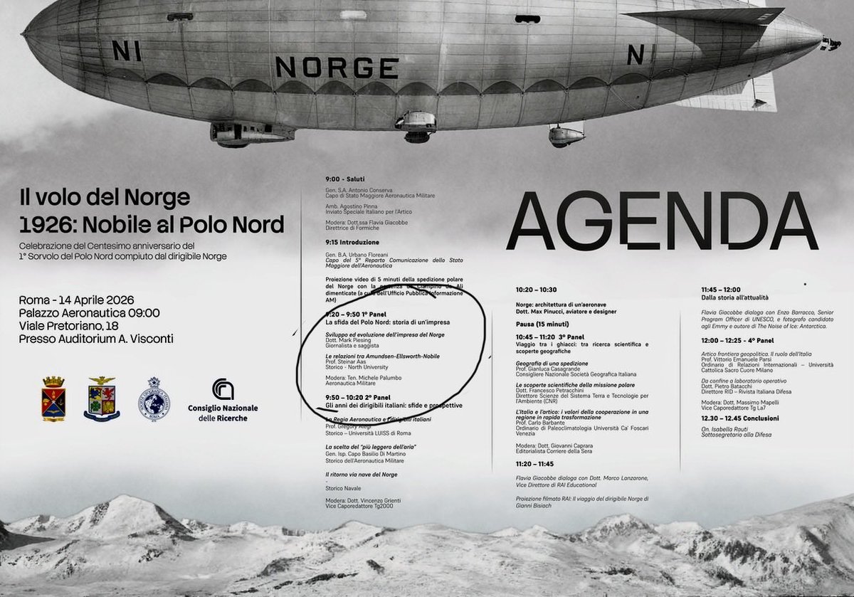 MarkPiesing's tweet image. I still can’t quite believe it…

I am off to Rome tomorrow to give a talk and be on a panel at the invitation of the Italian Air Force!

#aviationhistory #exploration