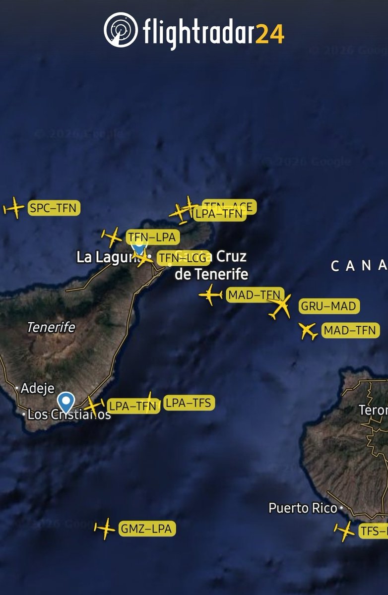 controladores's tweet image. Problemas de meteo en el aeropuerto de #Tenerife Norte. 
Frustradas, esperas y desvíos al aeropuerto alternativo. 
#SafetyFirst