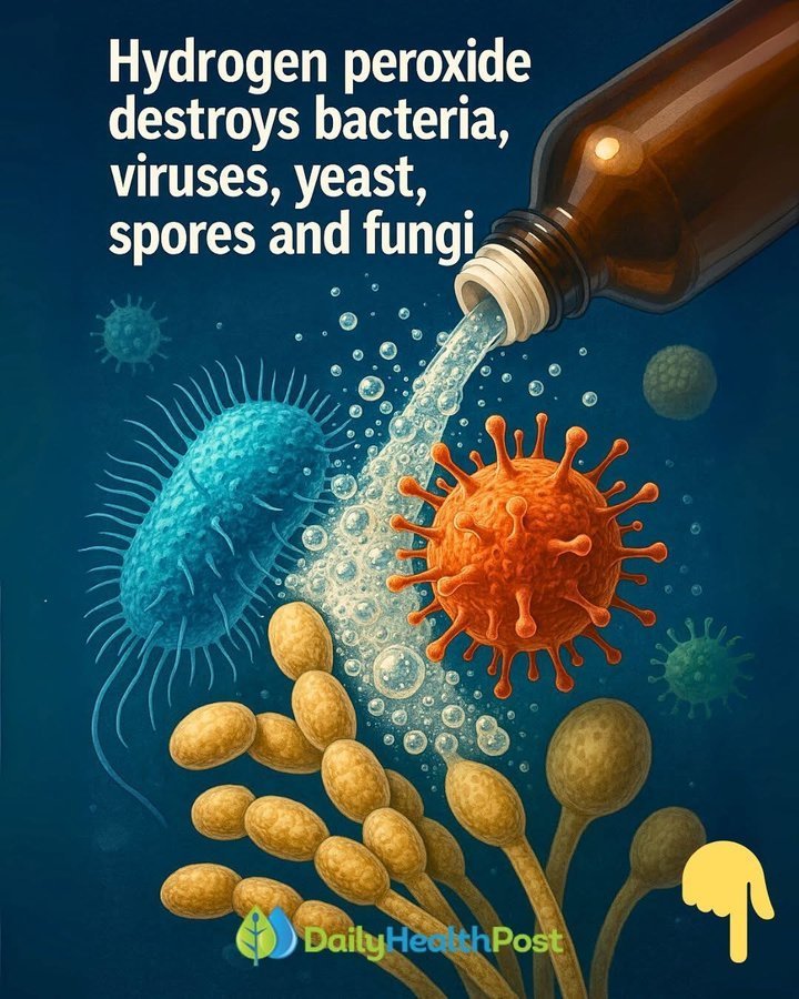 🚨🚨 El peróxido de hidrógeno destruye bacterias, virus, levaduras, esporas y hongos, según los CDC...
¿Qué es el peróxido de hidrógeno?
El peróxido de hidrógeno (H₂O₂) es un compuesto químico formado por dos átomos de hidrógeno y dos de oxígeno. En estado puro, es un líquido