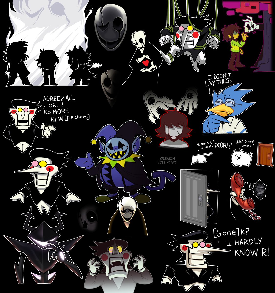 Lemon_Eyebrows's tweet image. #DELTARUNE #Gaster