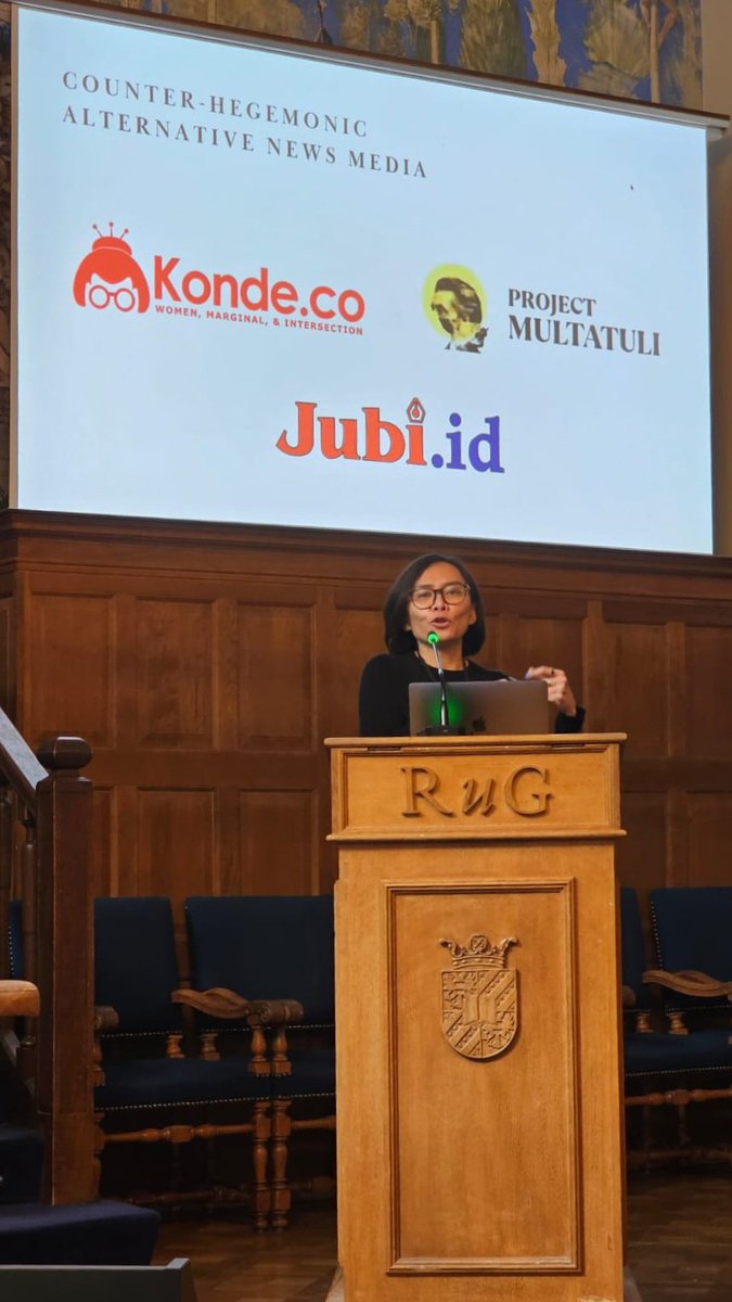 sofiesyarief's tweet photo. Now that my thesis has started to take shape, had a blast sharing a chapter at the ECREA Journalism Studies Section Conference. Not sure what to do when I’m done, but currently enjoying looking slightly studious. 🤓

Huge shout out to @konde_co, @projectm_org, and @News_jubi. 🫶 https://t.co/TNjOpCQluv