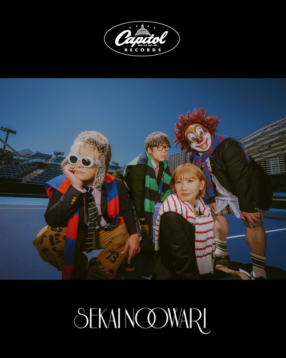 CapitolUMJ's tweet photo. ユニバーサル ミュージック
Capitol Records

◤SEKAI NO OWARI◢

@SekaiNoOwariOFC 

#SEKAINOOWARI #CapitolRecords https://t.co/BRGXZLFHVo
