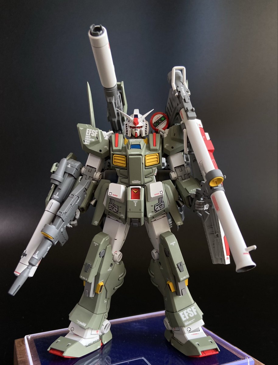 tana_jp2011's tweet image. フルアーマー　ガンダム
1/144 wave製

自然光で再撮影。
色味はやはり自然光の方が近い。