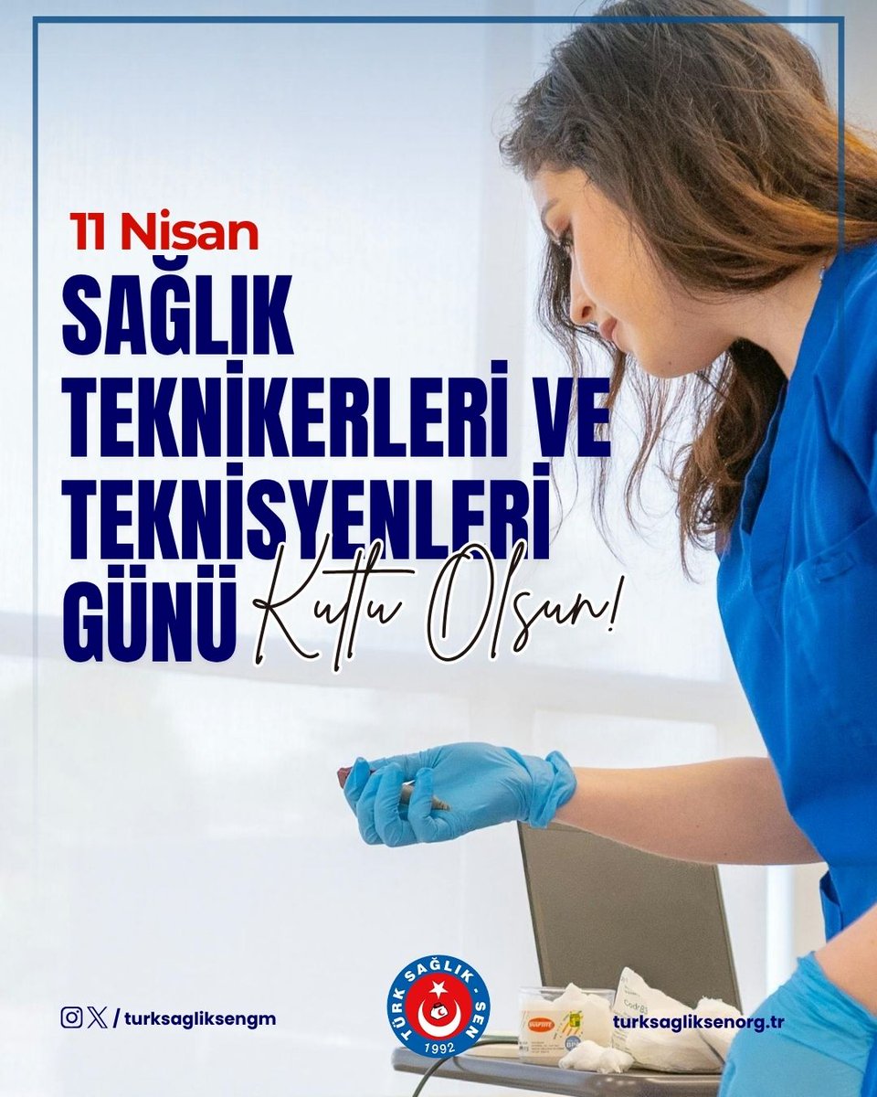 Türk Sağlık-Sen olarak yurdumuzun dört bir yanında sağlık kurum ve kuruluşlarında fedakarca görev yapan tüm sağlık teknikeri ve teknisyenleri arkadaşlarımızın gününü  çalışma hayatında karşılaştıkların sorunların çözülmesi ve taleplerinin yerine getirilmesi temennisiyle