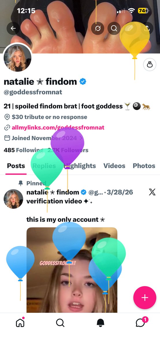 natalie ✮ findom tweet media