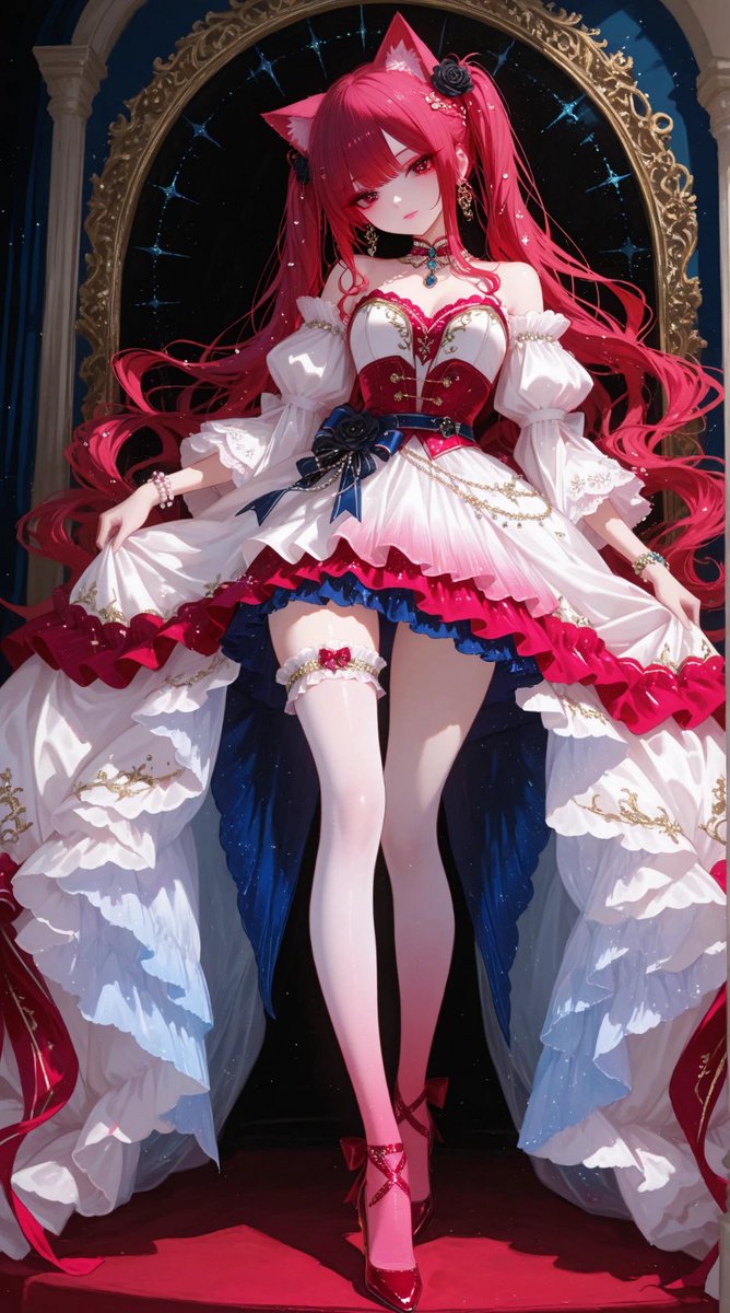 可愛すぎるプロンプトお借りしました(*^^*)
 #AIart 
  #AIイラスト好きさんと繋がりたい