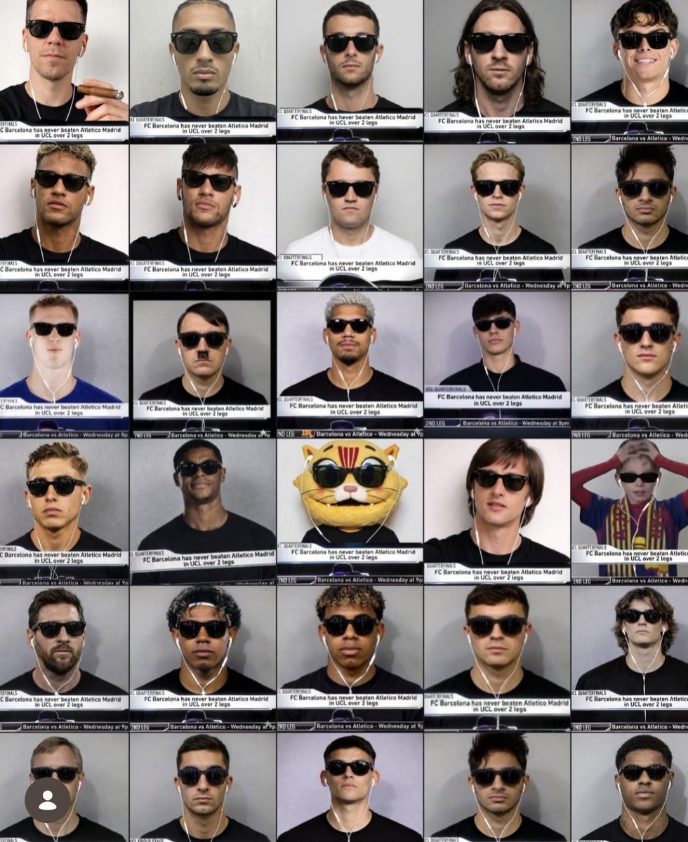 No seremos capaces de que los propios jugadores se pongan estas fotos de perfil, no?
