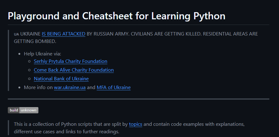 _vmlops's tweet image. THE BEST WAY TO LEARN PYTHON ISN'T WATCHING VIDEOS. IT'S RUNNING THE CODE YOURSELF

learn-python is a playground and cheatsheet in one repo

every topic operators, data types, functions, classes, exceptions, file handling, standard libraries  has real working scripts with code
