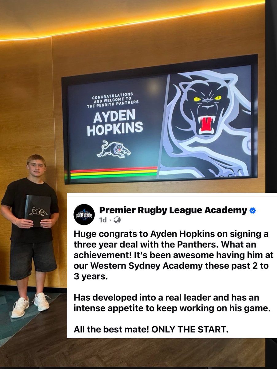 PeterVLang's tweet image. Another terrific young prospect AYDEN HOPKINS joins the Panthers family. 
#PantherPride