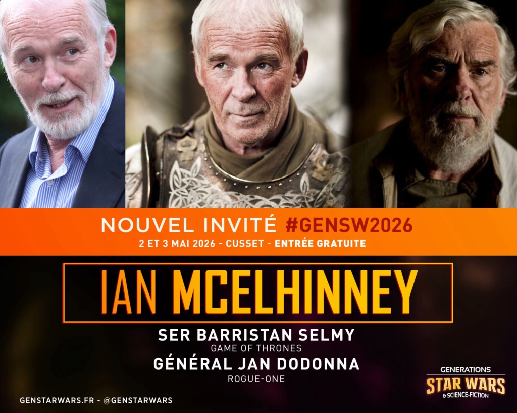 GalaxieStarwars's tweet photo. Pourquoi il faut aller Ă la convention @GenStarWars 2026 ?
Raison #1
Rencontrer les acteurs
- Jimmy Vee
- Ian McElhinney
- Robert Emms
- Garrick Hagon
#GalaxieSW+
https://t.co/E6XDwXnDnQ
#StarWars #GenSW2026 https://t.co/KhcqPhEhmj
