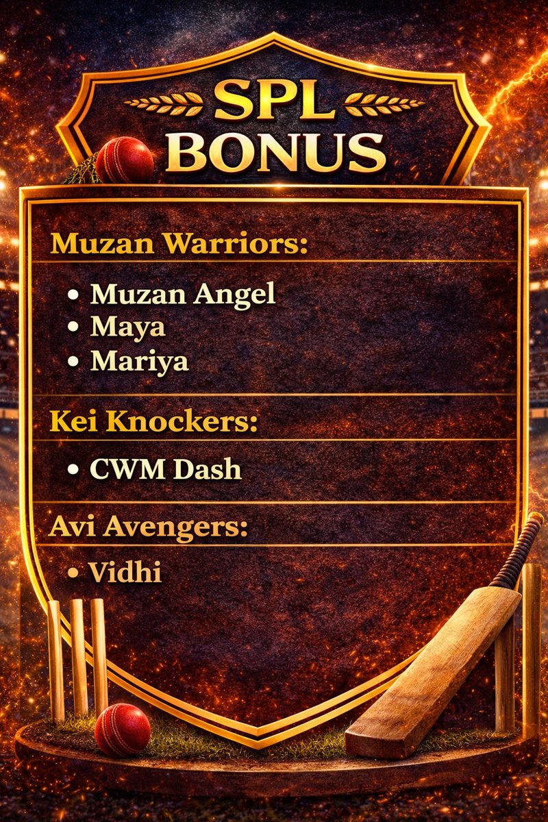 SPLOfficials's tweet image. SPL BONUS AFTER MATCH 16!!

Congratulations to all the players 👏 

#SPL #BONUS #S2