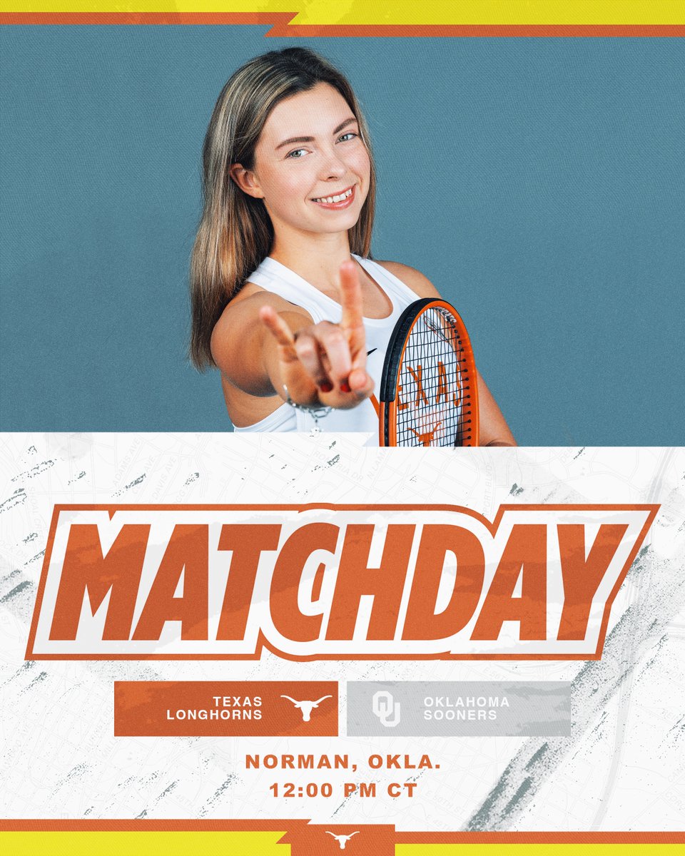 It's a Red River MATCHDAY in Norman for the regular season finale! Get your Horns up!

🎾 linktr.ee/TexasWTN

#HookEm 🤘🎾
