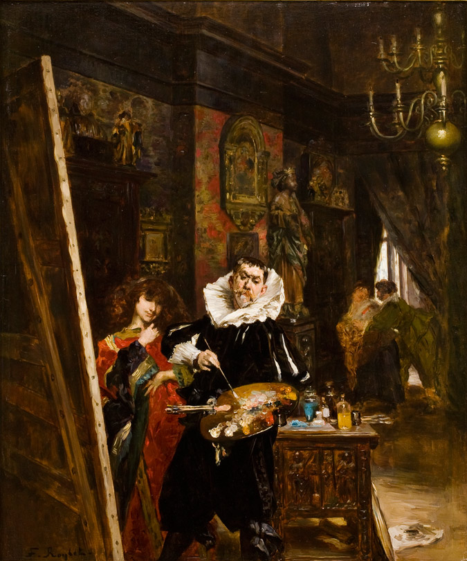 Revizorsb's tweet photo. Ferdinand Roybet, peintre et graveur français, né le 12 avril 1840 à Uzès est mort le 11 avril 1920 à Paris. https://t.co/Z7wQxEoPQX