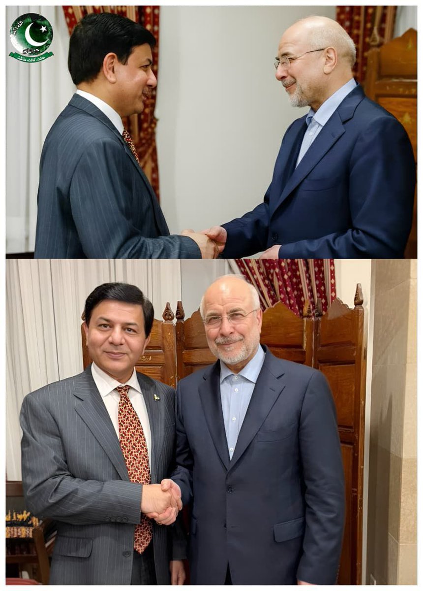 M Abdullah Hamid Gul welcomed Mr Bagher Ghalibaf 🇮🇷 to Pakistan 🇵🇰 ...