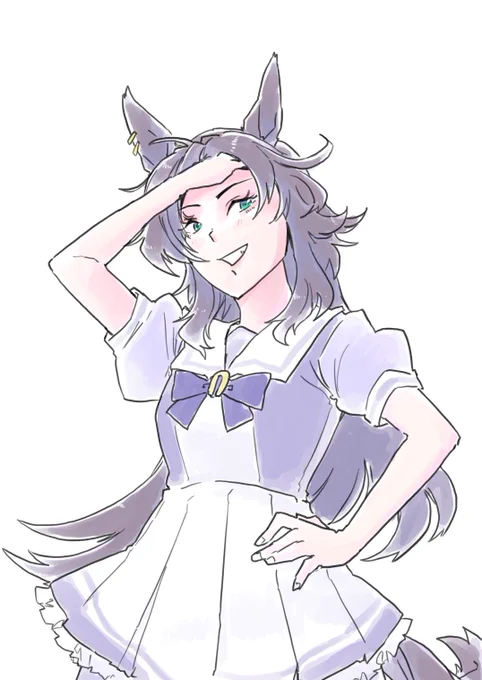 ニカッ