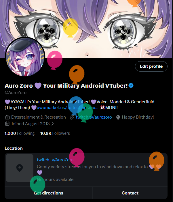 Auro Zoro 💜 Your Military Android VTuber! tweet media