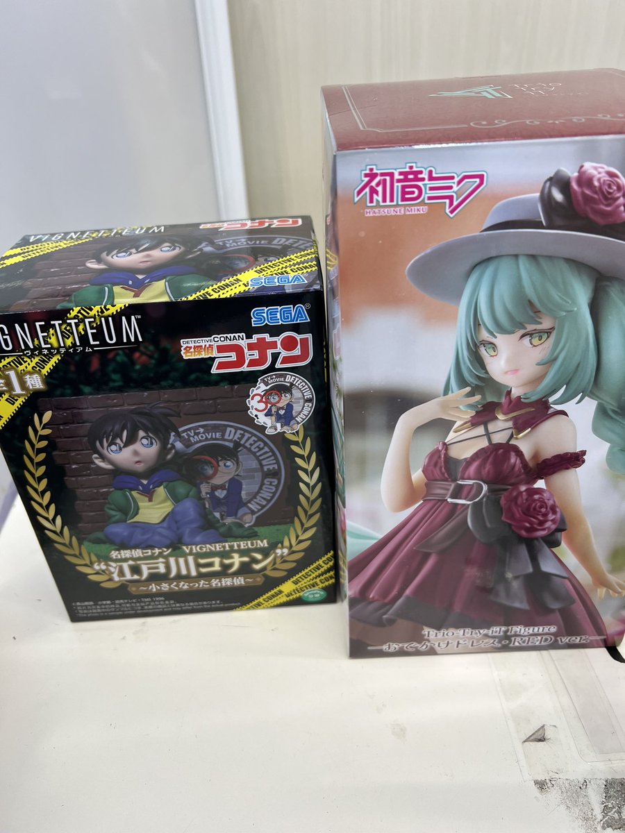 kiikawanabe's tweet photo. >> 新商品、人気景品再入荷しました📢📢

#VIGNETTEUM“江戸川コナン”～小さくなった名探偵～
#TrioTryiTFigure ーおでかけドレス・RED ver.ー

ご来店お待ちしております🙌🏻

#AMUUU紀伊川辺店 https://t.co/vpY21dppnU