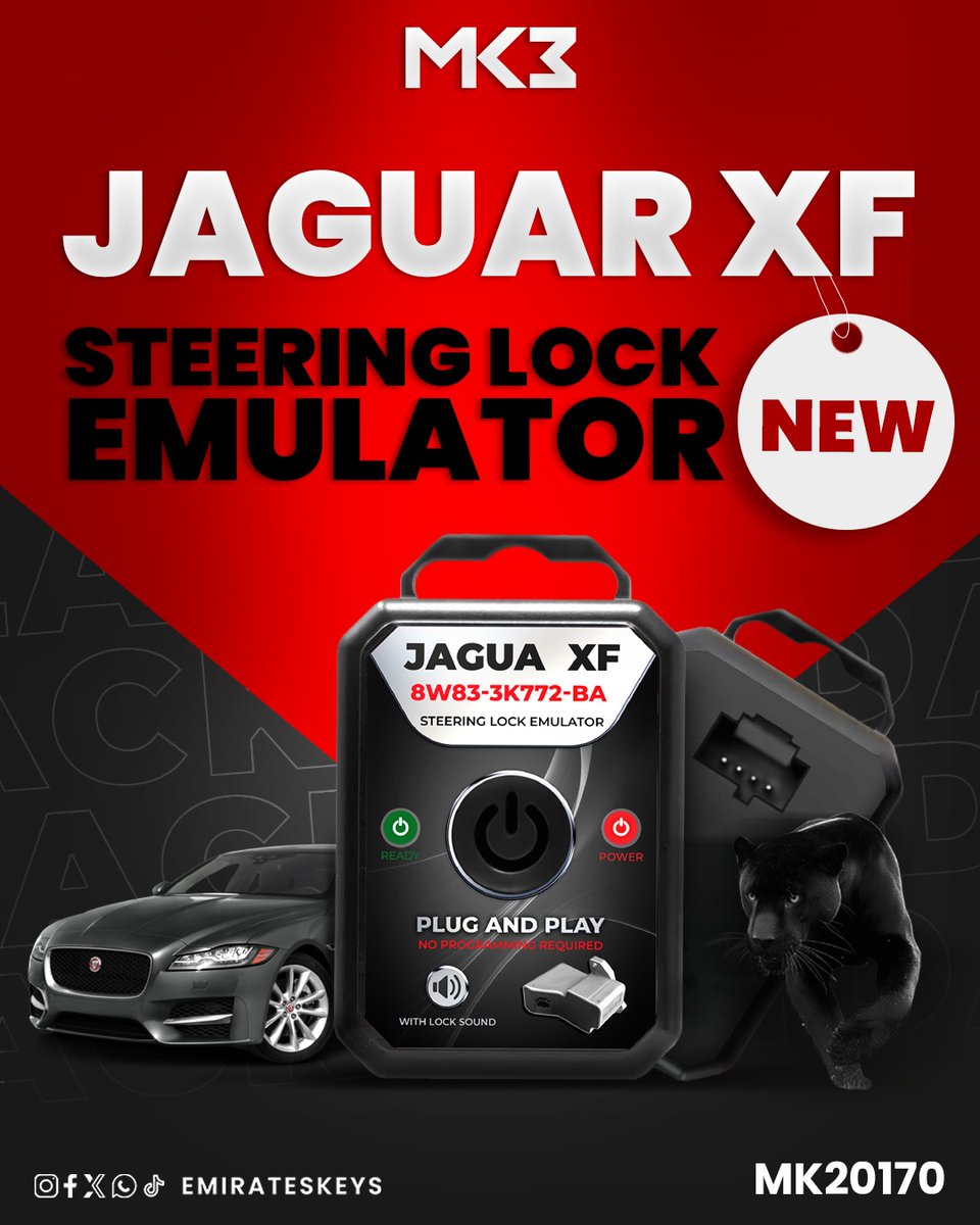 NDelhiEmirKeys's tweet image. Seamless starts for the Jaguar XF 🔧🐆 — plug &amp;amp; play steering lock emulator, no coding, instant fix.

📱 +971525004707

#MK3 #JaguarXF #SteeringLockEmulator  #AutoLocksmith  #PlugAndPlay #WorkshopTools #AutomotiveElectronics #CarSecurity