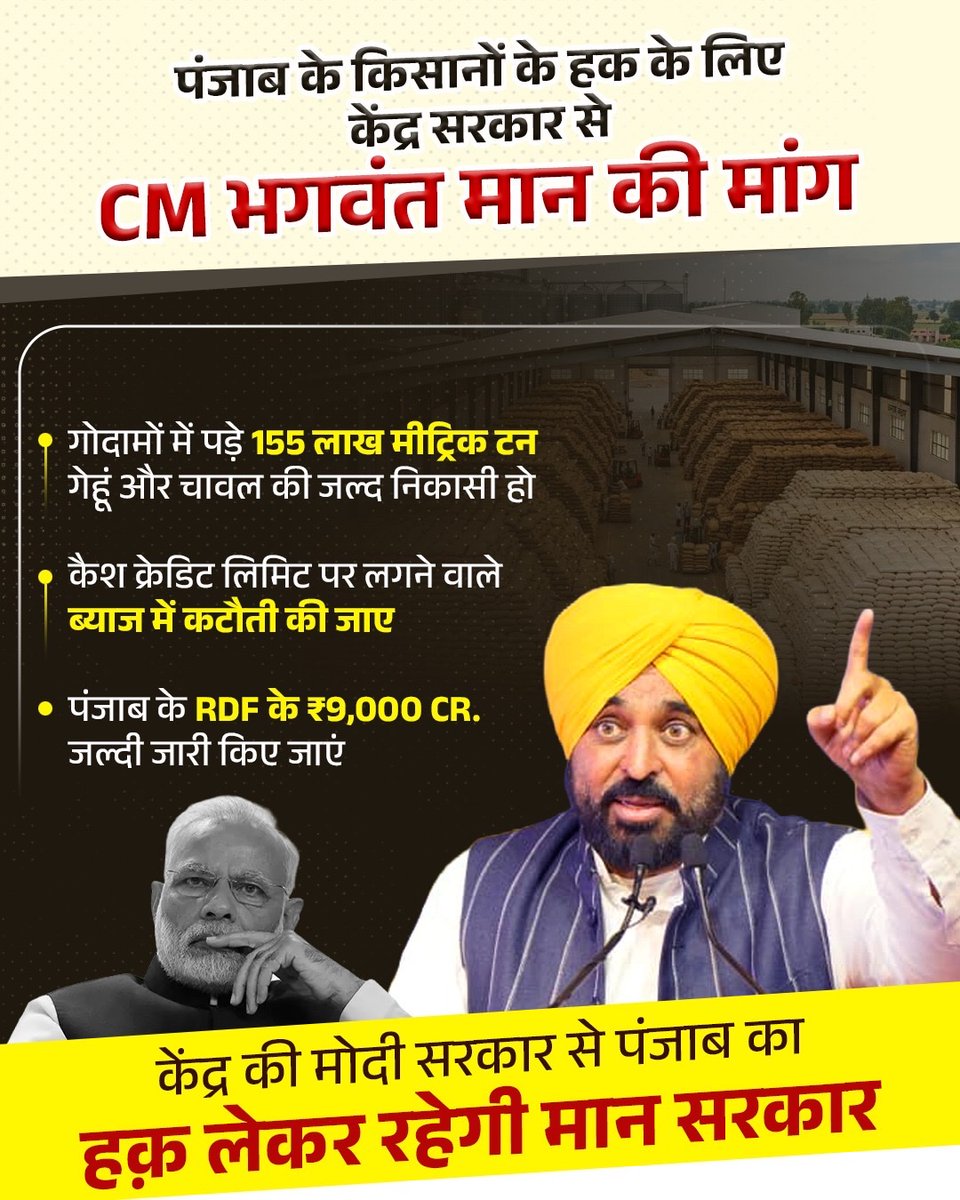 किसानों की आवाज बनी AAP सरकार- केंद्र के सामने रखीं 3 मांगें।