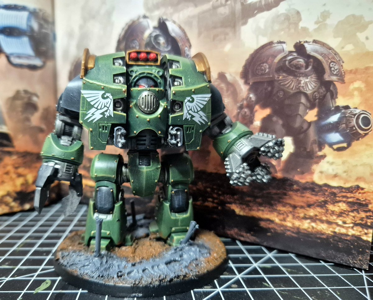 Grey_Paints's tweet photo. Salamanders Leviathan Siege Dreadnought.
Part of a charity army im contributing to. https://t.co/WW3XCiqnv8