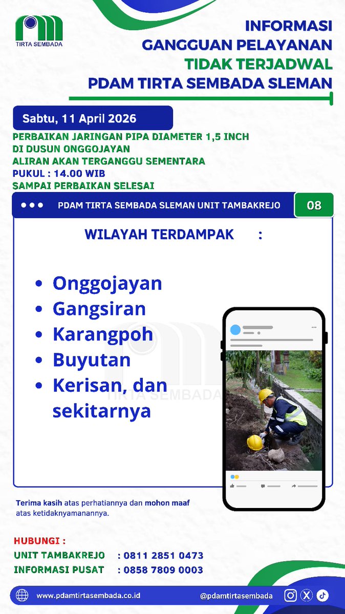 PDAM Tirta Sembada Sleman tweet media