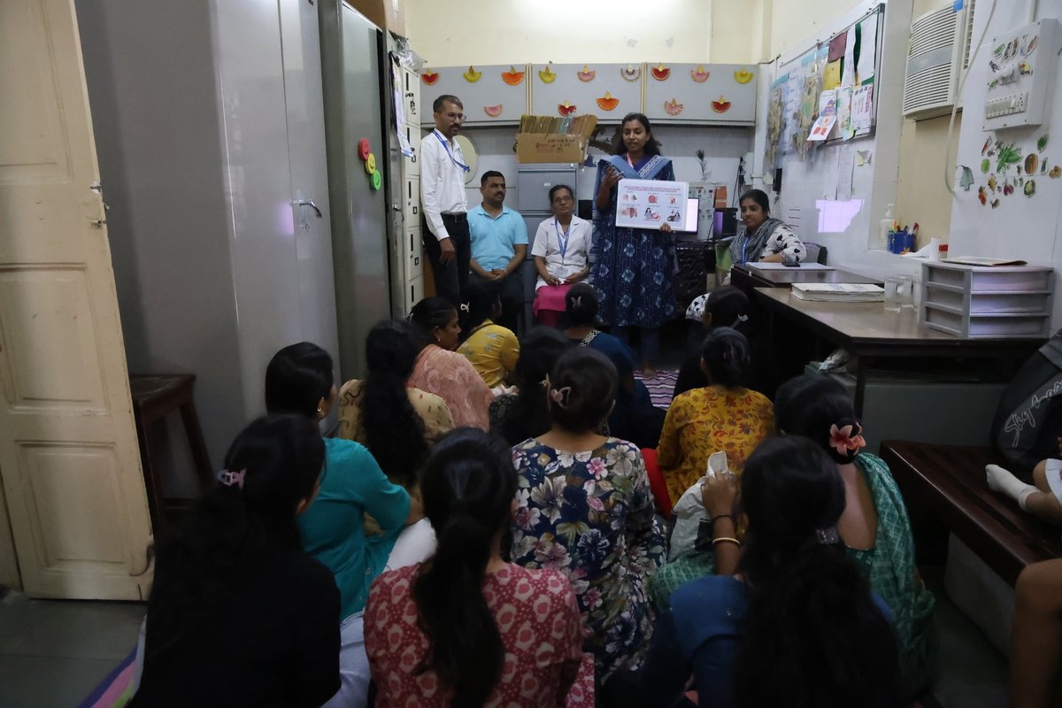 icmrnirwoh's tweet image. For #NationalSafeMotherhoodDay an interactive session was organized at our Child Health Clinic and Anganwadi Centre focusing on #PreconceptionCare, #Nutrition and healthy lifestyle for better maternal outcomes. #SafeMotherhood #MaternalHealth #WomensHealth