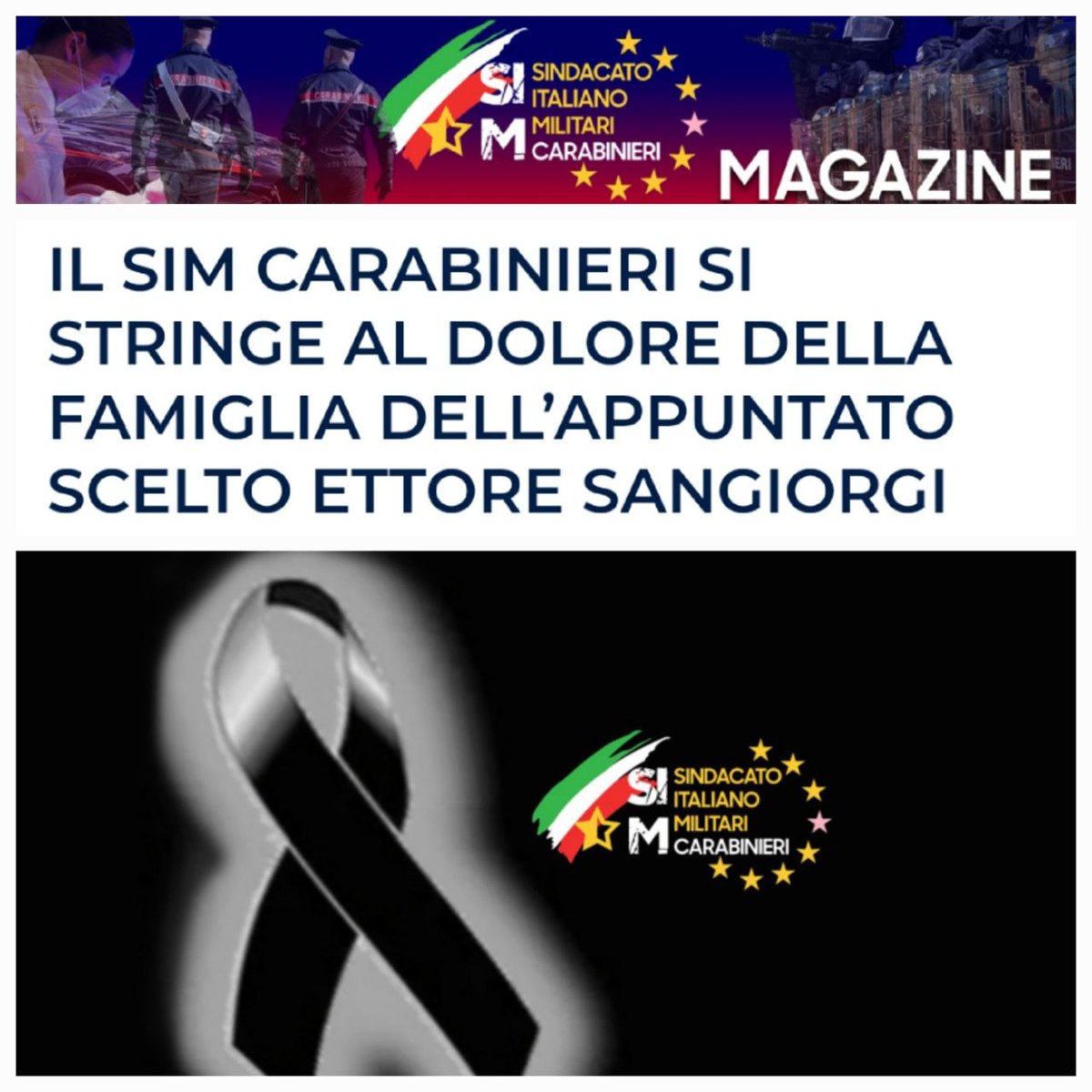 44 ANNI - MALORE IMPROVVISO E FATALE MENTRE SI RECAVA AL LAVORO
simcarabinieri.it/il-sim-carabin…