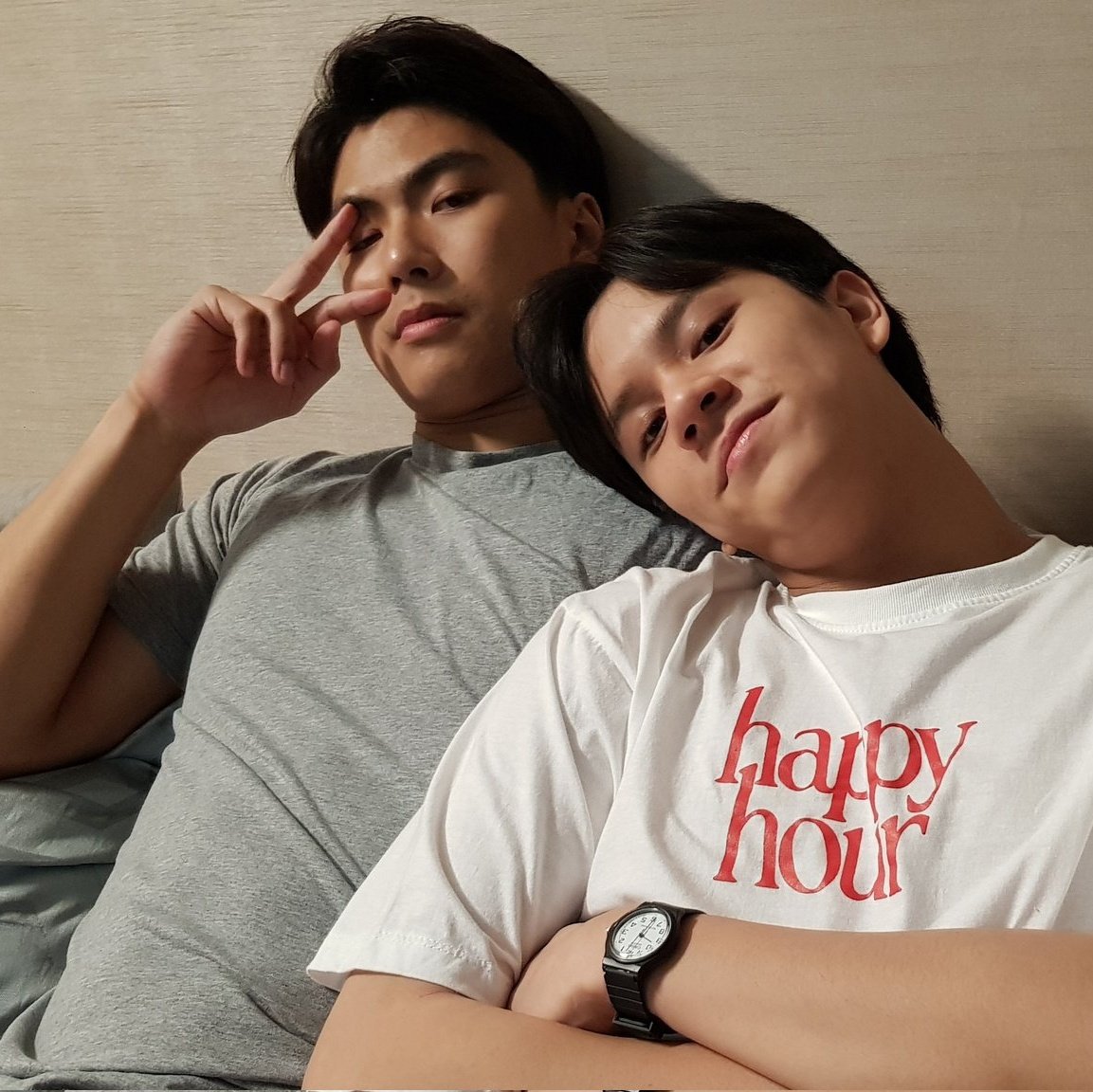 ohmchitts's tweet image. Look at them . Adorable

#OhmNanon #โอมนนน   
#ohmpawat #mynameisnanon