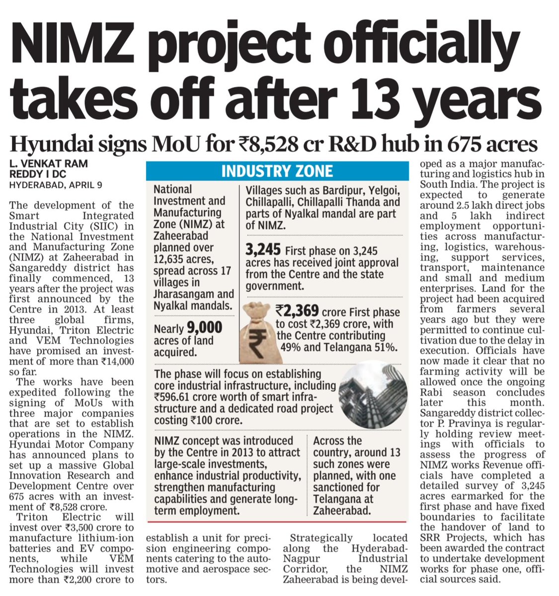 L Venkat Ram Reddy tweet media