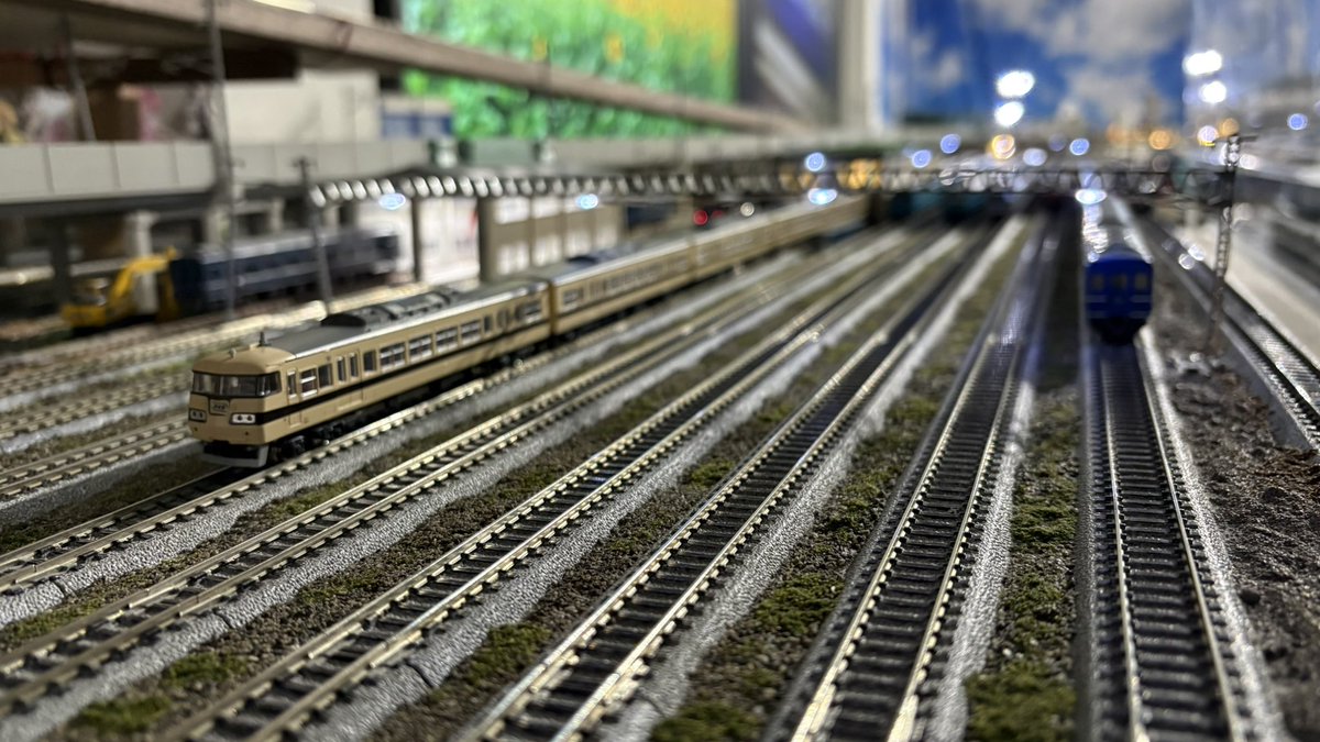 加古川の常連さん‼️
国鉄型の西日本車でしたね〜
#ひめじとれいんぱーく 
#Nゲージ 
#鉄道模型 
#レンタルレイアウト