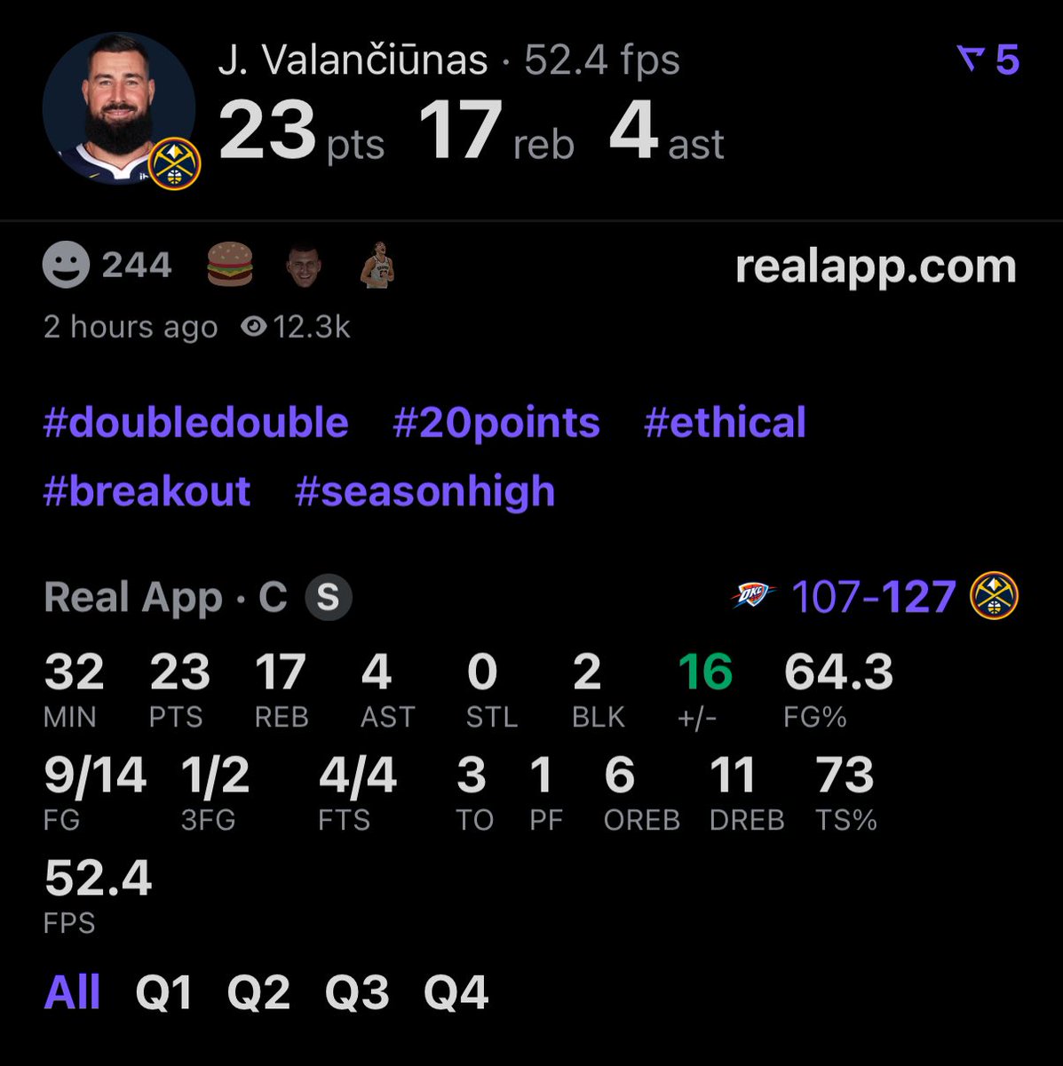 LakerrsLane's tweet image. Jokic a system center #wow