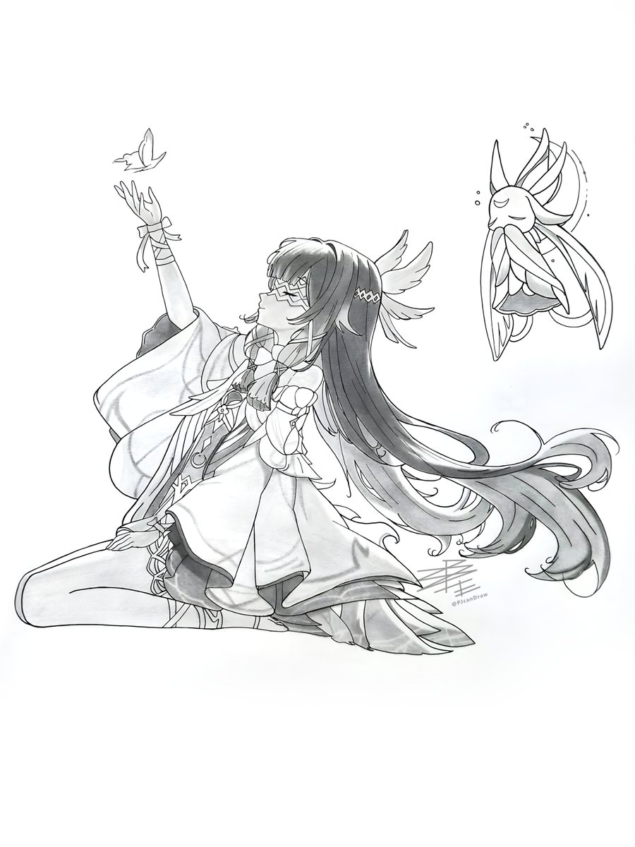PJcanDraw's tweet photo. Yeahh Columbina Hyposelenia. From Genshin Impact.

#genshinimpactfanart #genshin #art #artist #traditionalart #anime #animeart #columbina https://t.co/sHKLEOyB75