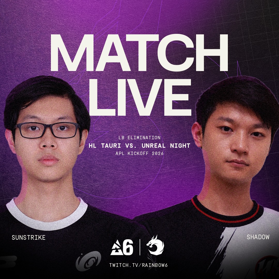 R6esportsASIA's tweet photo. Match 1 is a rematch of the Challenger Series LB final!

Before finding their orgs, we saw @HLTbackup vs. @UrNmGaming ending 2-0 in favour of Unreal

With a game vs Soul's Heart waiting for the winner later today, HL Tauri will need to step up massively to survive the day! https://t.co/TN39KVvmcP