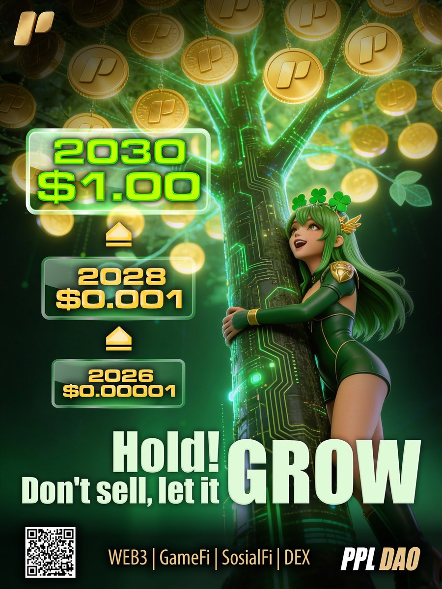 PPL_DAO's tweet photo. Hold steady! PPL is going to $1.

From $0.00001 to $1 — what does that mean?

If you cash out now, you’re only making a few cents
But have you ever thought about it— when you entered PPLDAO, was it really for this tiny profit?

Or was it for  financial freedom?

Do you still want to stay stuck in this loop:
earn a few cents → lose a few dollars → regret later?

Don’t miss another Bitcoin-level opportunity — PPL!

HOLD it! Don’t cash out!
The real question has never been whether PPL will reach $1 It’s whether you can hold until that day. This might be the one opportunity of your lifetime!

PPLDAO is not just a project, it’s a massive super economic ecosystem. Your financial freedom is being built inside it.

Wait. Hold. Wait until PPL reaches $1
Waiting = Financial Freedom

PPLDAO - The world’s First on-chain entertainment–Driven WEB3-BASED super economy.

🎮GameFi > AirDrop.
🎬NFT character > Trendy collectible figures, art toys, designer toys, Animated Cartoons, Education Comics.
🎰PopLuck > Real Rewards.
💎Hashrate > Staking.
🔄DEX > Exchange.
🤖AI HFQT System > Trading.
💳USDT Card > Payment.

Play. Earn. Own. Spend. All in $PPL
https://t.co/U4hpn08gys