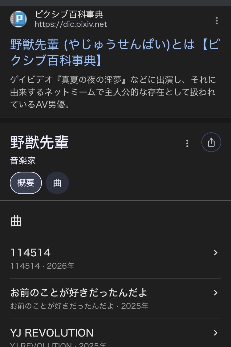 死ぬほど疲れてるから淫夢見て元気出そうとして野獣先輩ってググッたら音楽家って出てきて笑った