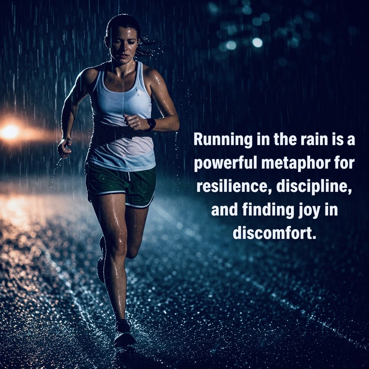 Running in the rain isn’t just exercise.
It’s release.
It’s renewal.
It’s a quiet kind of healing that only happens when you stop resisting the storm — and run straight through it.

 #RunForLife #RunnersMindset #LongevityRunning #StayCommitted #HealthyLifestyle #RunStrong