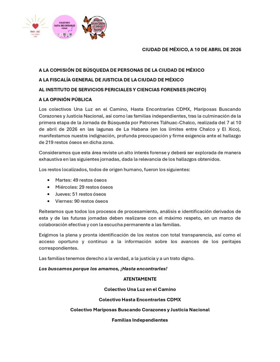 Colectivo Hasta Encontrarles CDMX tweet media