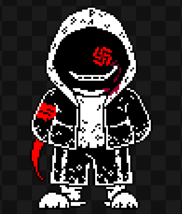 tensyongurui's tweet image. たぶん完成
Lost 21g

左目が薔薇になっており赤い涙を流している
右腕にはパピルスのマフラーが巻いてある
#undertale #undertaleAU #Dusttale