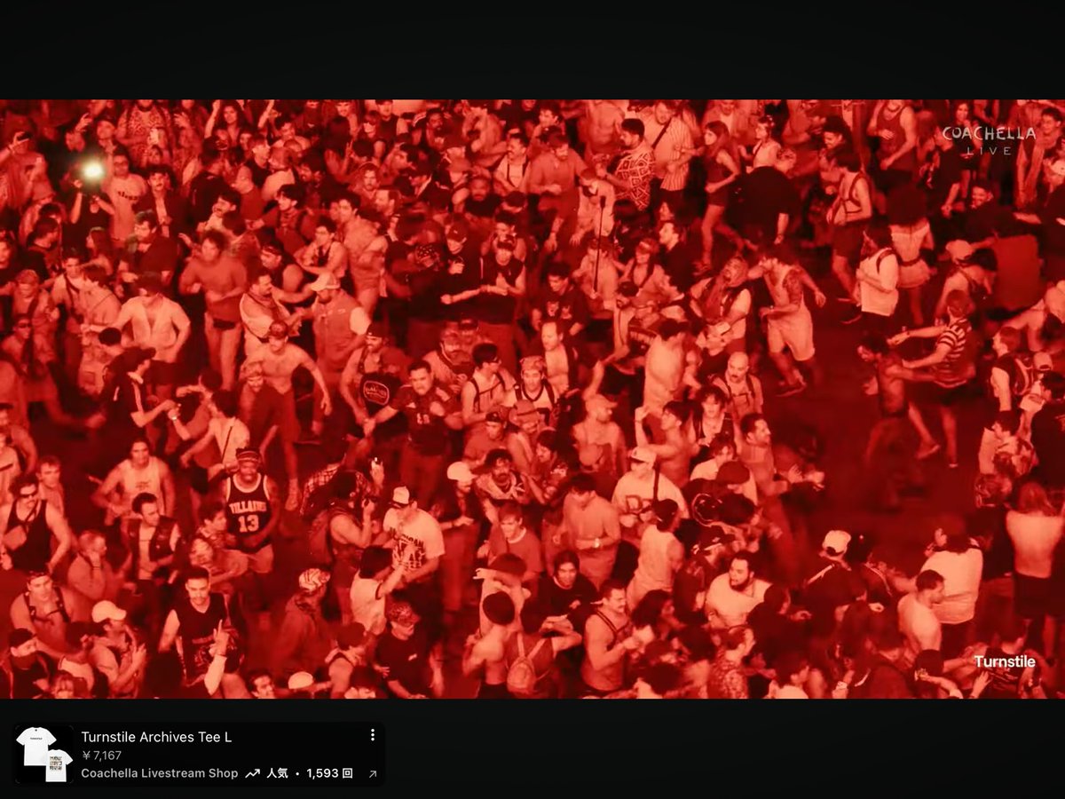 to_j_r_j_s's tweet image. 血湧き肉躍る
#coachella2026
#Turnstile