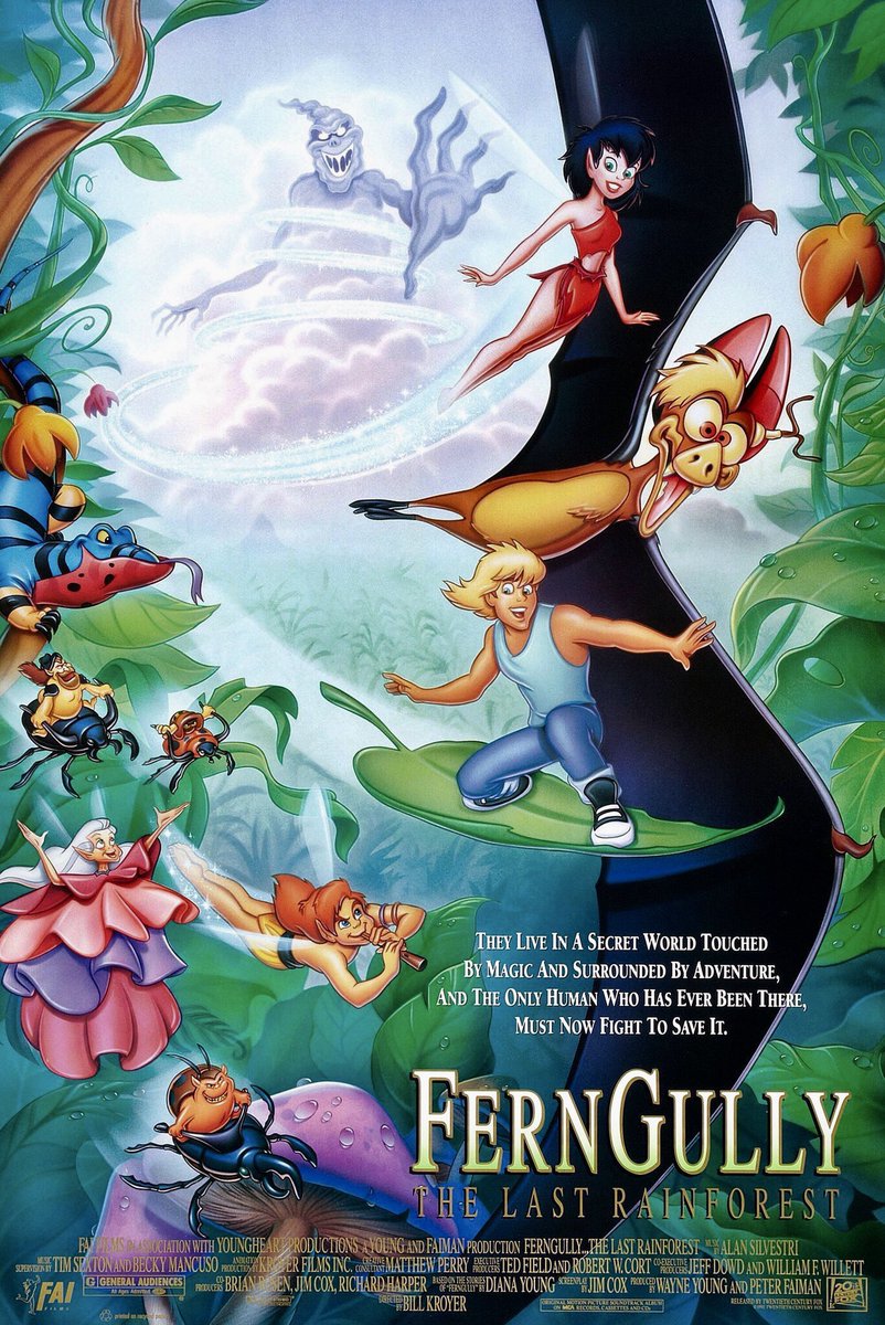 FilmNewsNos's tweet photo. 🎬MOVIE HISTORY: 34 years ago today, April 10, 1992, the movie ‘FernGully: The Last Rainforest’ opened in theaters!

#JonathanWard #SamanthaMathis #TimCurry #ChristianSlater #RobinWilliams #GraceZabriskie #GeoffreyBlake #RobertPastorelli #ChecchMarin #TommyChong #ToneLoc https://t.co/IJIClr8RTJ